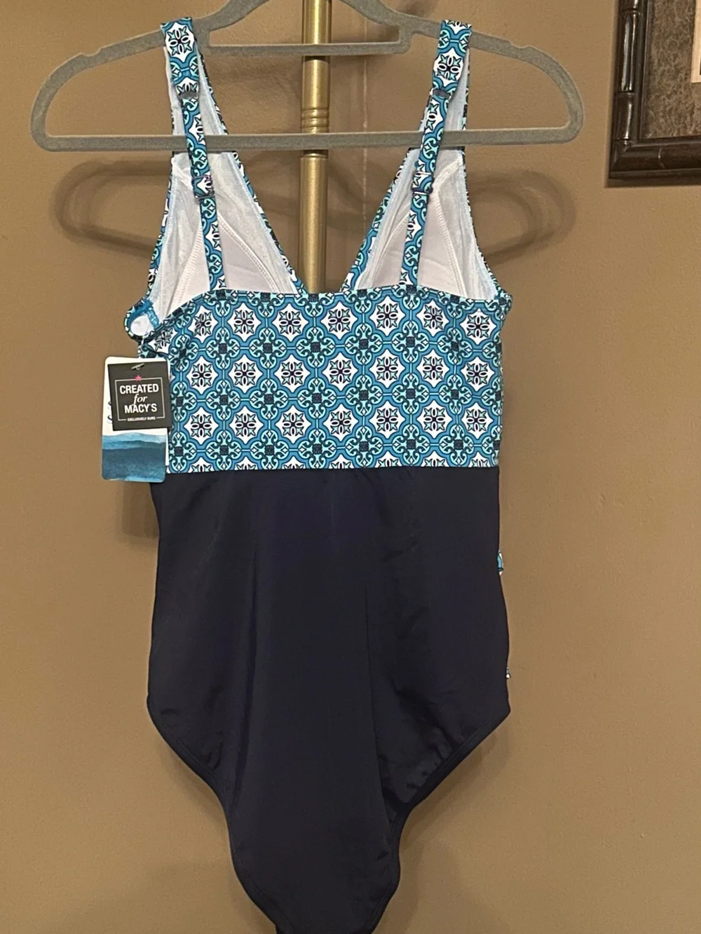 Swim Solutions Blue & White Swimwear - Picture 2 of 3